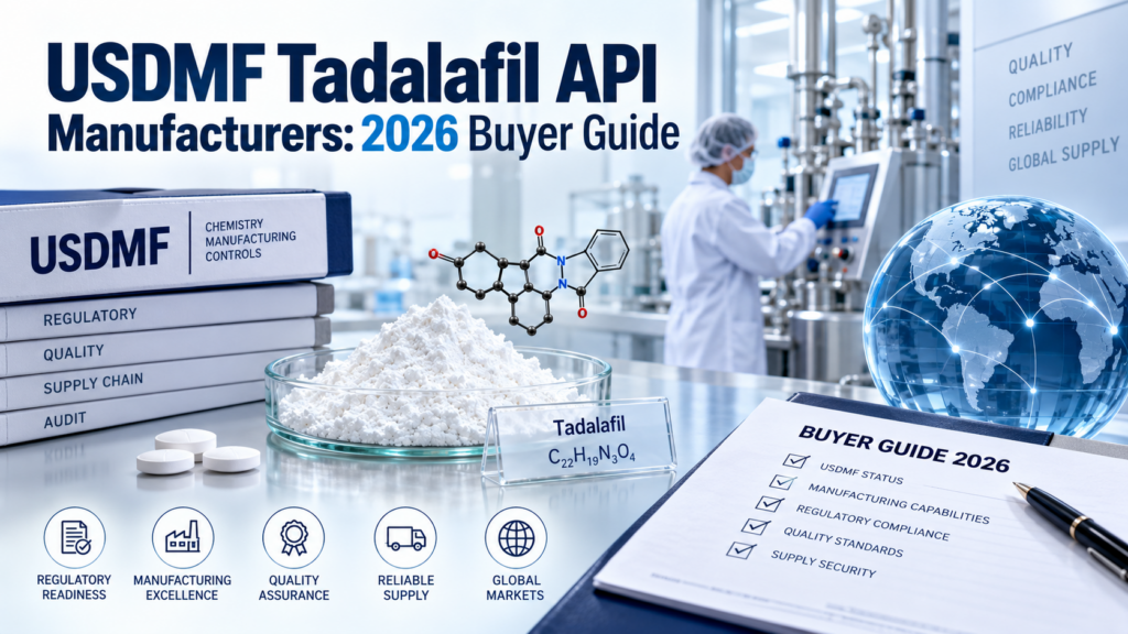 USDMF Tadalafil API Manufacturers: 2026 Buyer Guide