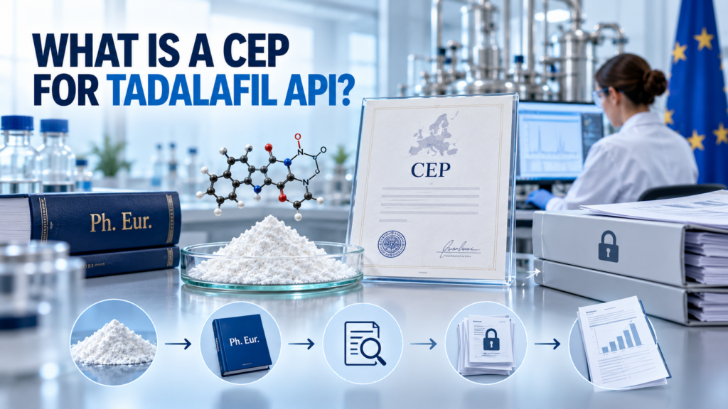 What is a CEP for tadalafil API?